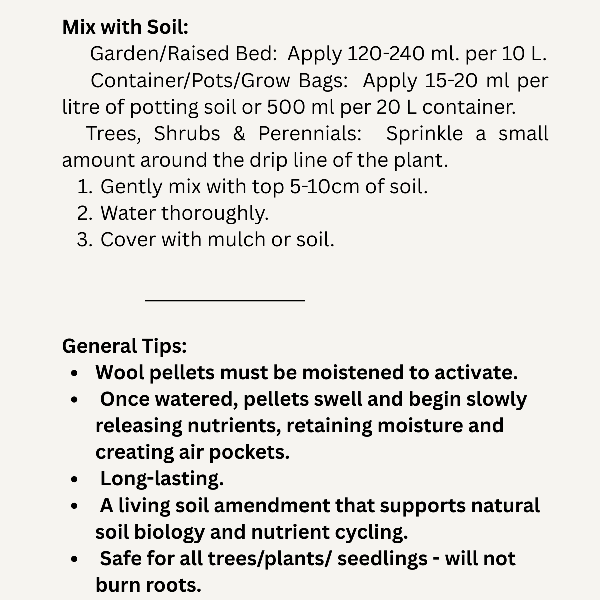 Wool Pellets