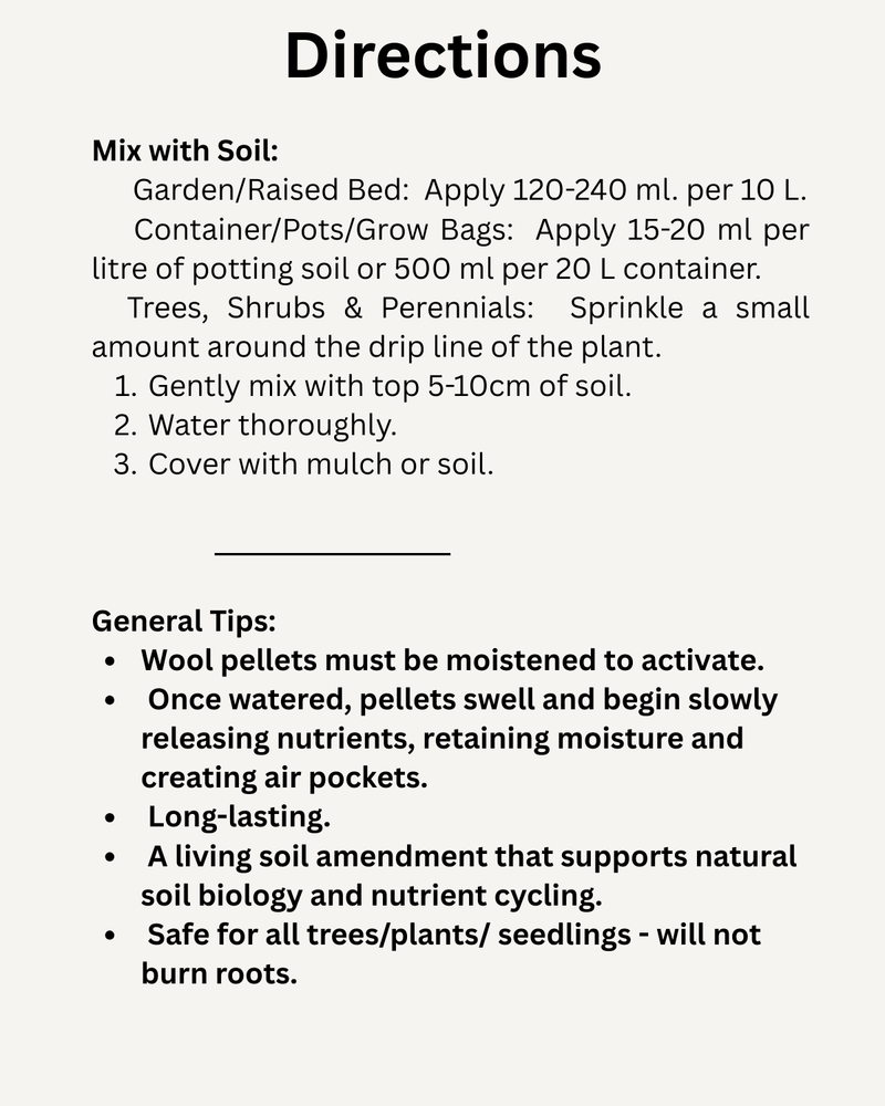 Wool Pellets